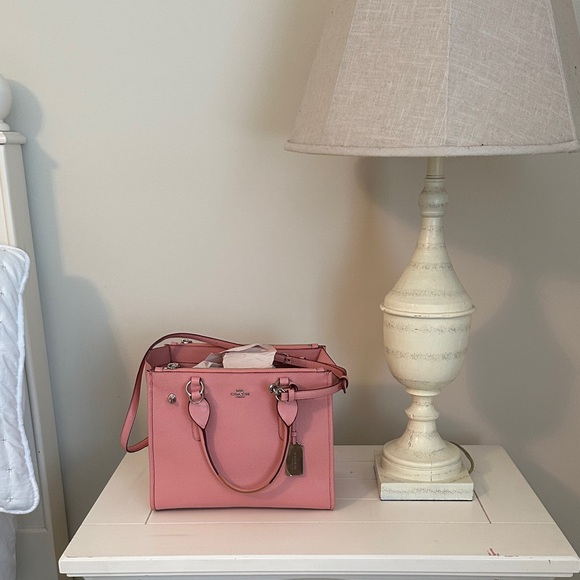 COACH Pink Leather Handbag - Picture 1 of 5